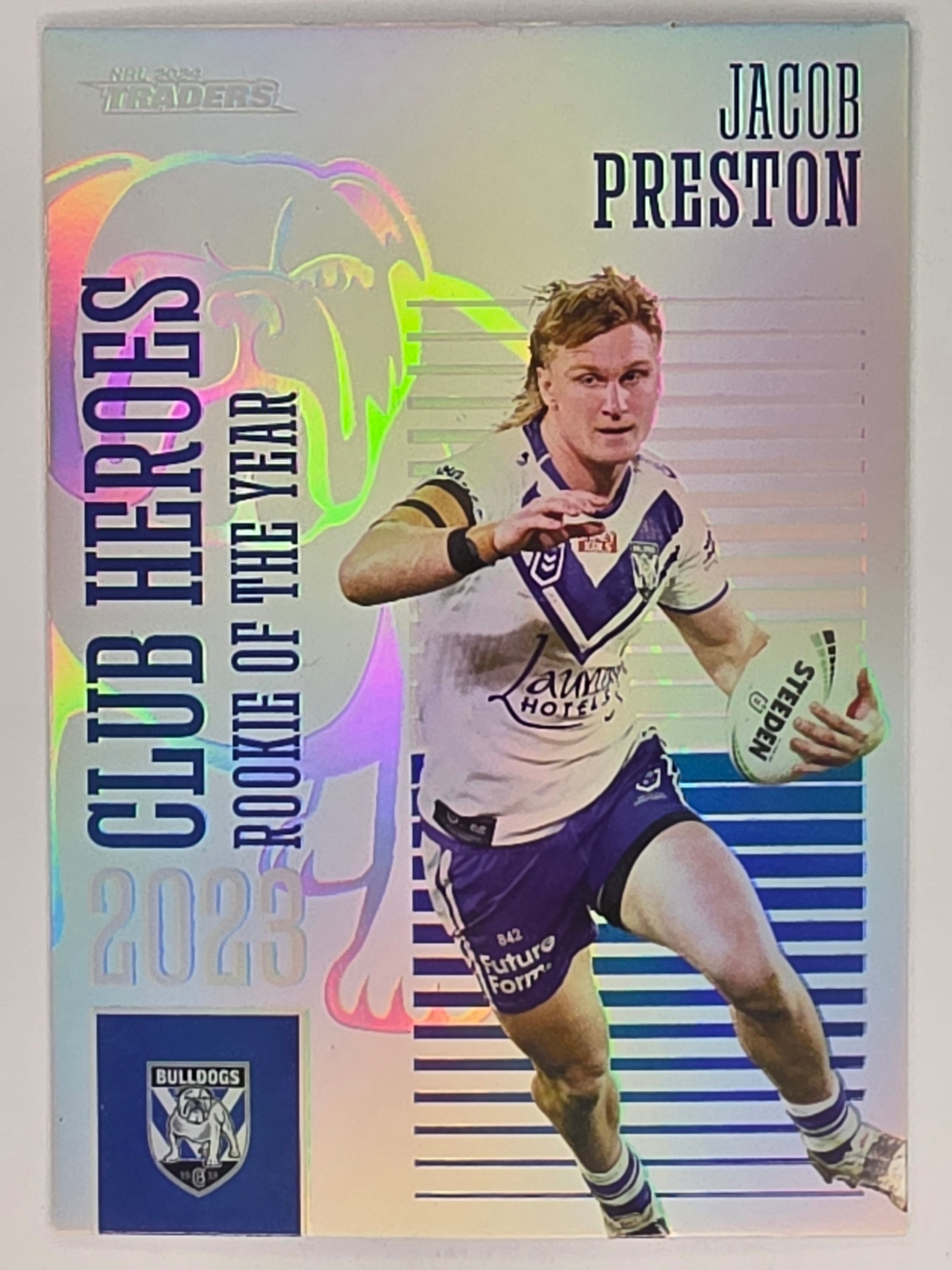 NRL 2024 Traders - Club Heroes - #CH08 Jacob Preston Canterbury Bulldogs