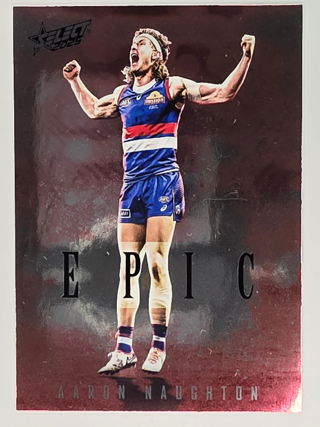 AFL Footy Stars 2025 | Epic Red | #ER88 | Aaron Naughton | Western Bulldogs