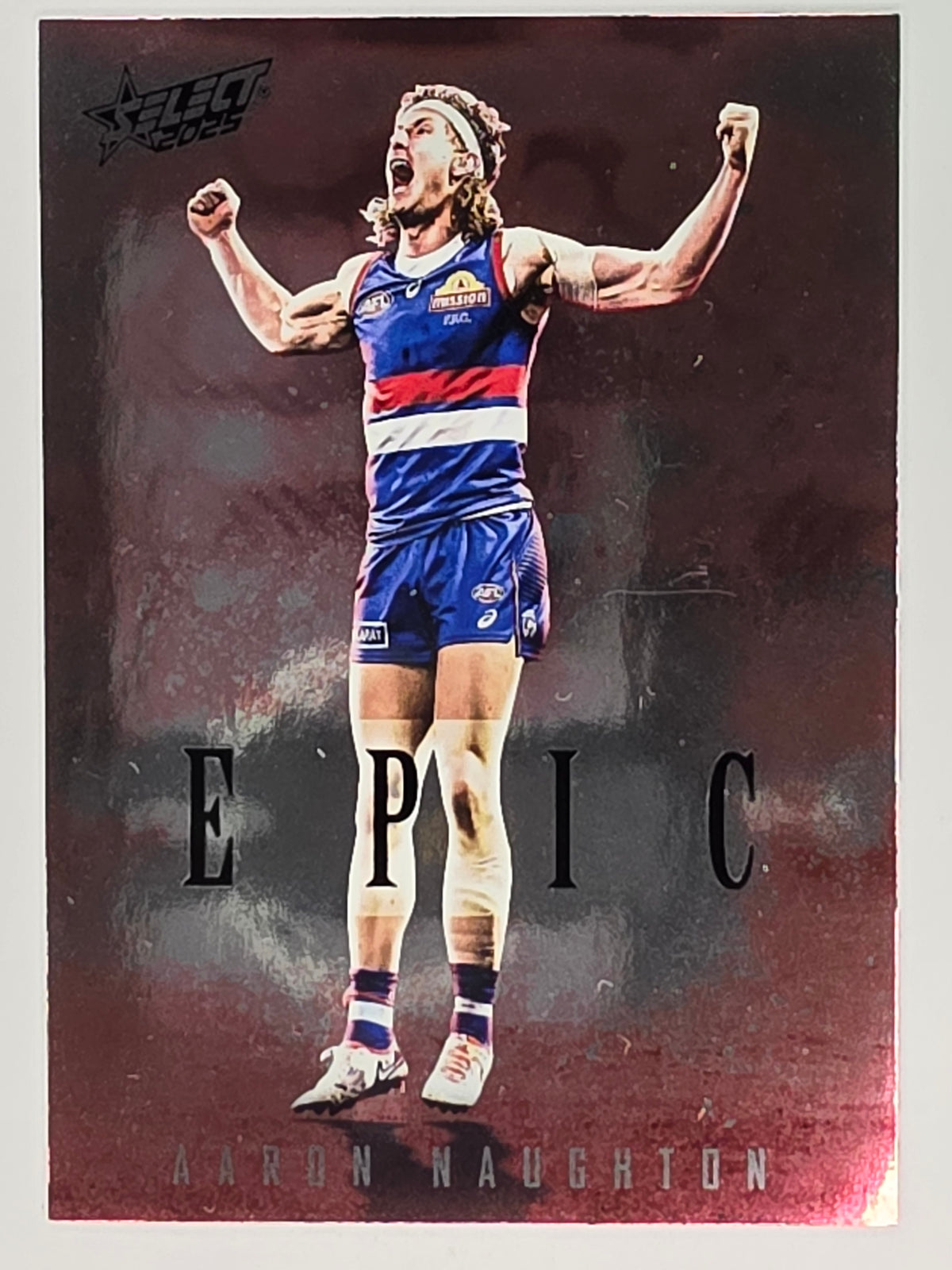 AFL Footy Stars 2025 | Epic Red | #ER88 | Aaron Naughton | Western Bulldogs