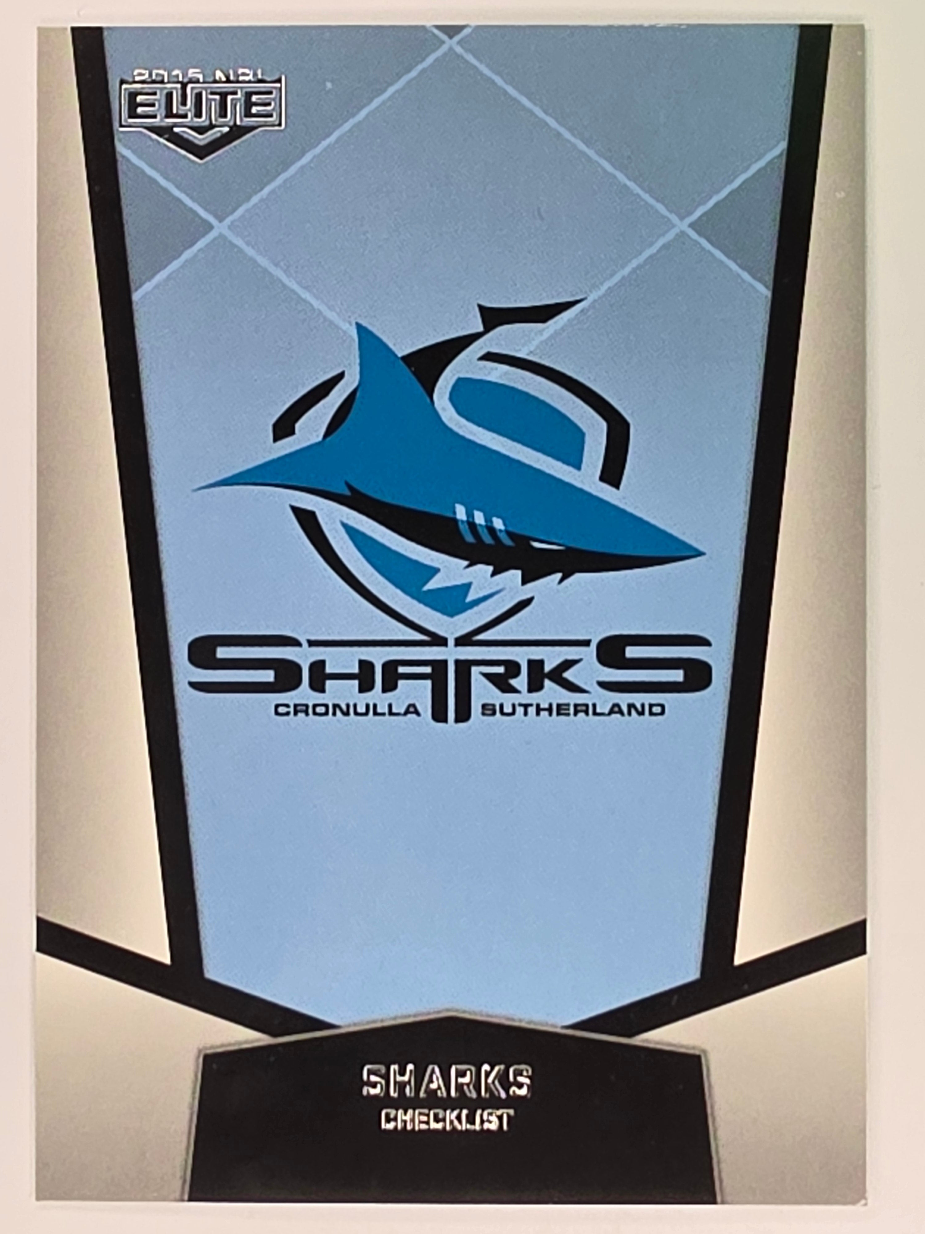 NRL 2015 Elite | Base Card #040 | Cronulla Sutherland Sharks Checklist