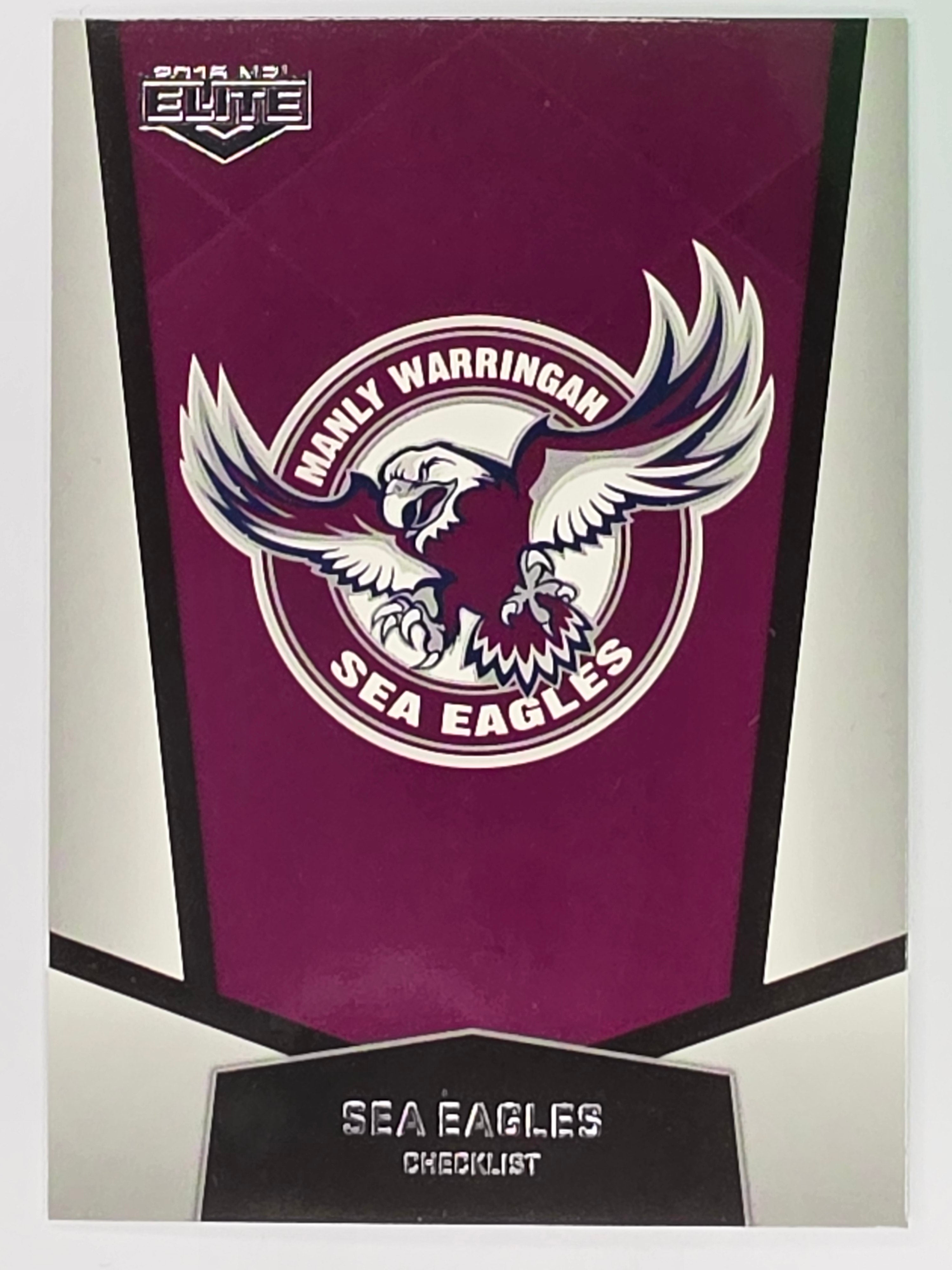 NRL 2015 Elite | Base Card #060 | Manly Warringah Sea Eagles Checklist