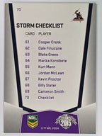 NRL 2015 Elite | Base Card #070 | Melbourne Storm Checklist