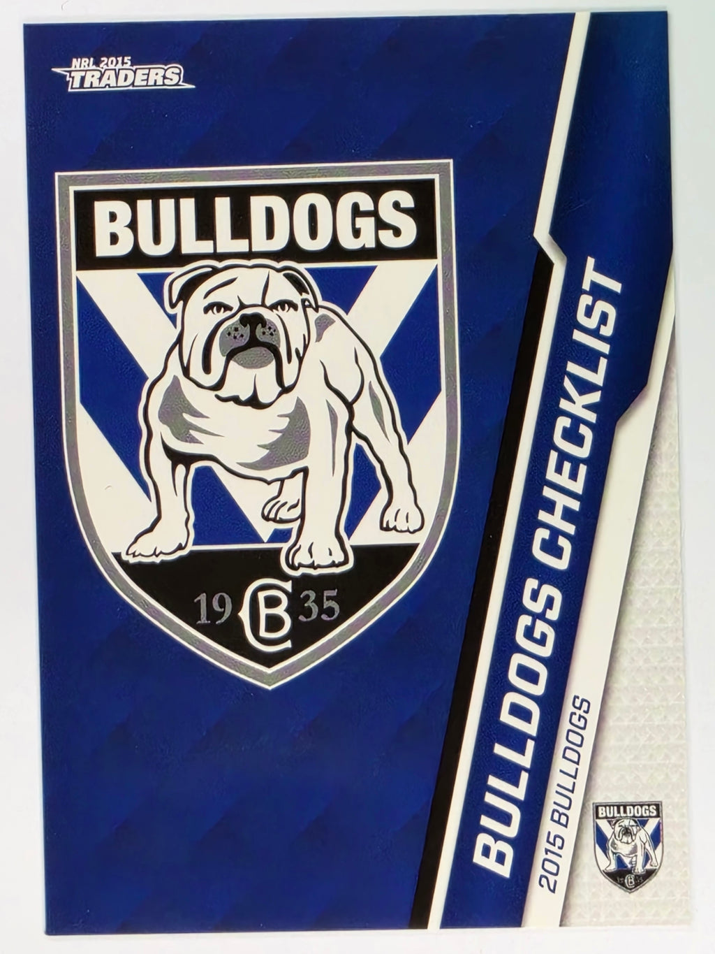 NRL 2015 Traders | Base Card #020 | Canterbury Bankstown Bulldogs Checklist