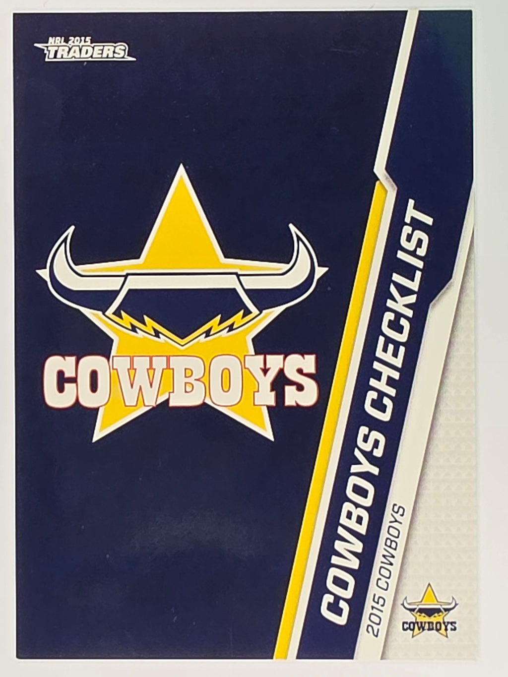 NRL 2015 Traders | Base Card #040 | North Queensland Cowboys Checklist