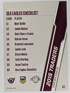 NRL 2015 Traders | Base Card #060 | Manly Sea Eagles Checklist