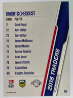 NRL 2015 Traders | Base Card #080 | Newcastle Knights Checklist