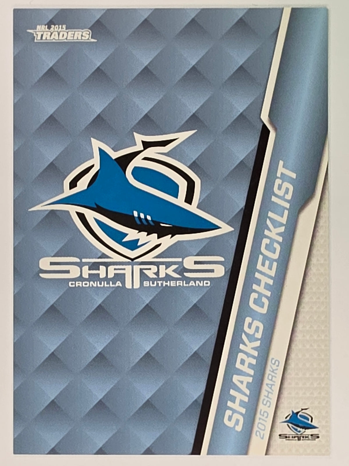 NRL 2015 Traders | Base Card #110 | Cronulla Sharks Checklist