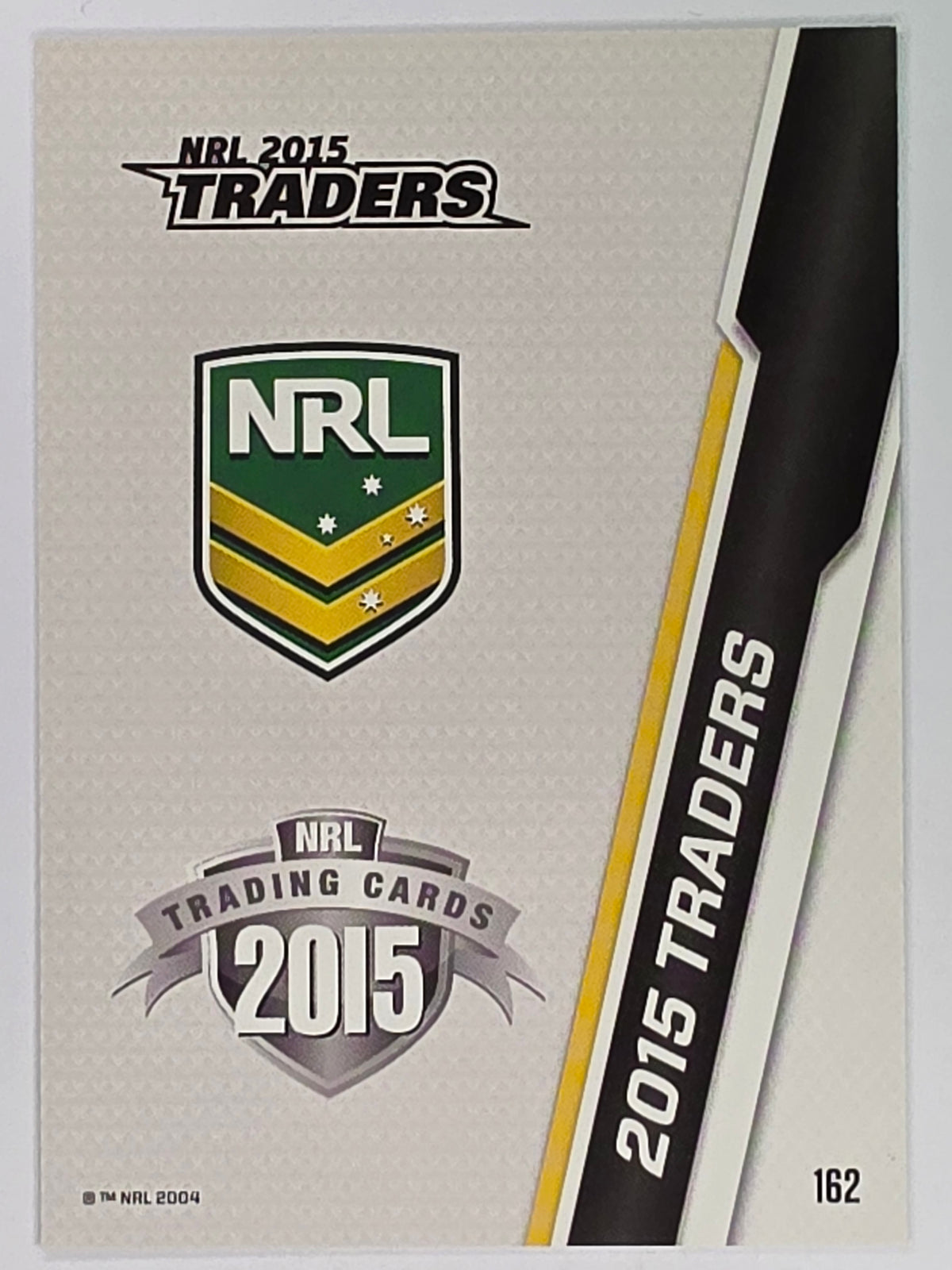 NRL 2015 Traders | Base Card #162 | Header Card 2