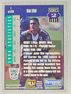 NRL 1995 Dynamic Series 2 | Base Card #001 | Sid Eru | Auckland Warriors