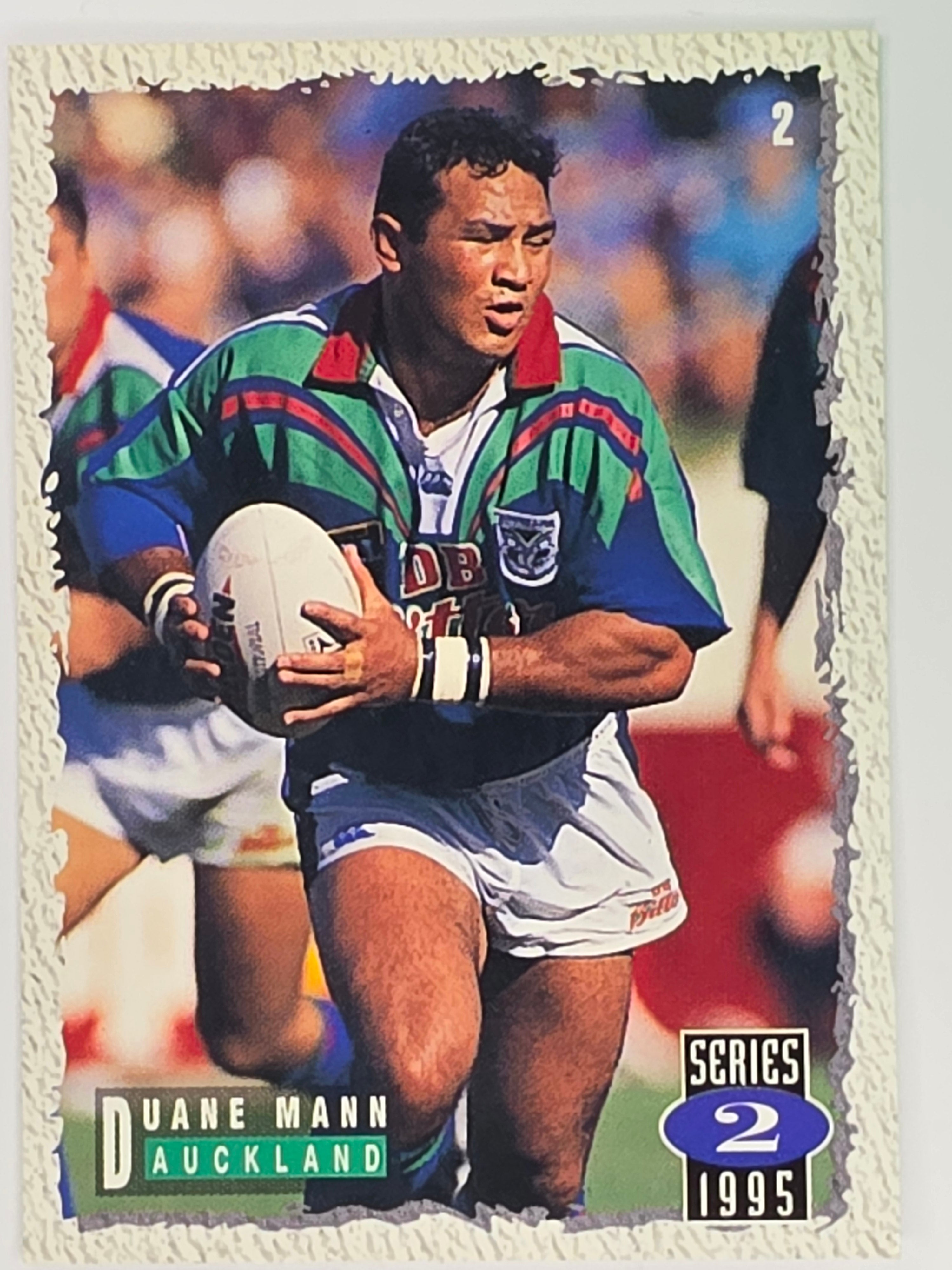 NRL 1995 Dynamic Series 2 | Base Card #002 | Duane Mann | Auckland Warriors