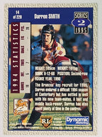 NRL 1995 Dynamic Series 2 | Base Card #014 | Darren Smith | Brisbane Broncos