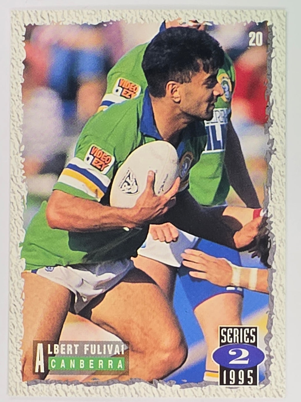 NRL 1995 Dynamic Series 2 | Base Card #020 | Albert Fulivai | Canberra Raiders