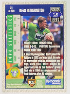 NRL 1995 Dynamic Series 2 | Base Card #021 | Brett Hetherington | Canberra Raiders