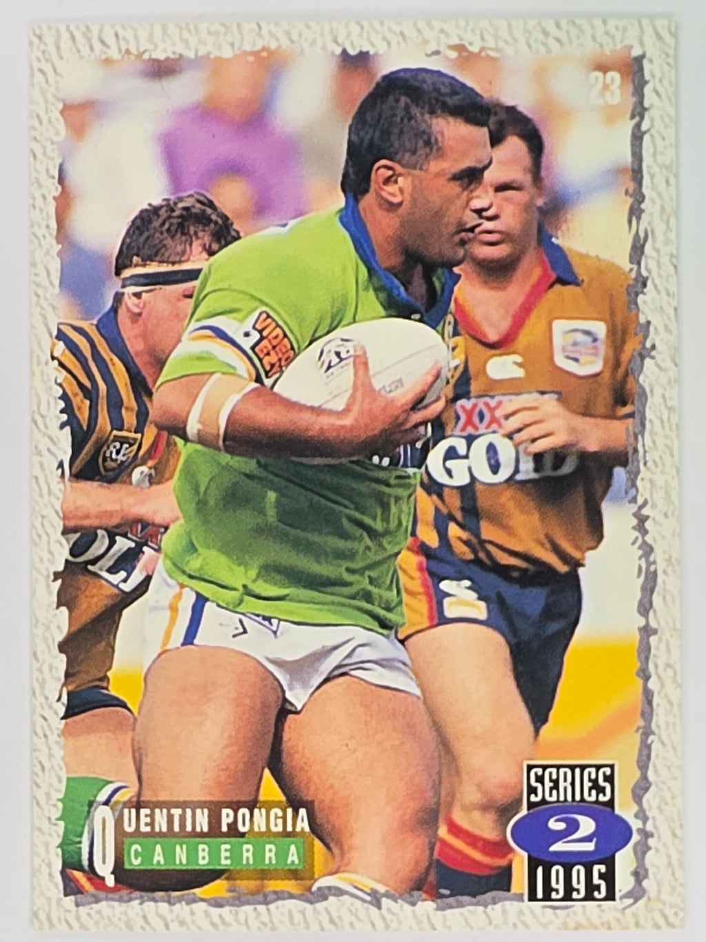 NRL 1995 Dynamic Series 2 | Base Card #023 | Quentin Pongia| Canberra Raiders