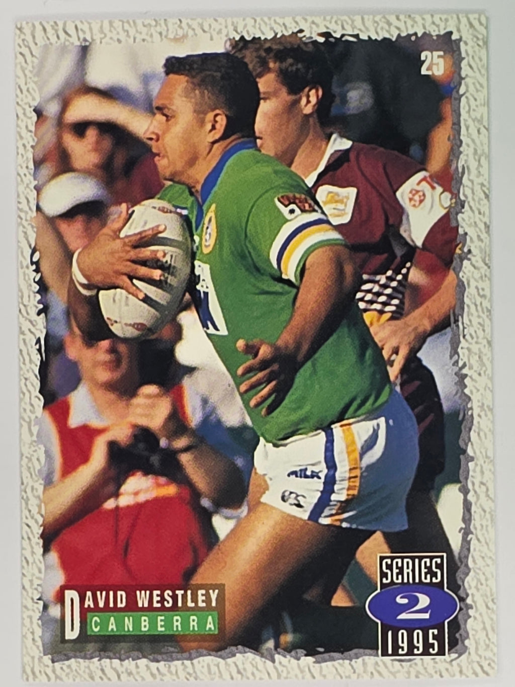 NRL 1995 Dynamic Series 2 | Base Card #025 | David Westley | Canberra Raiders