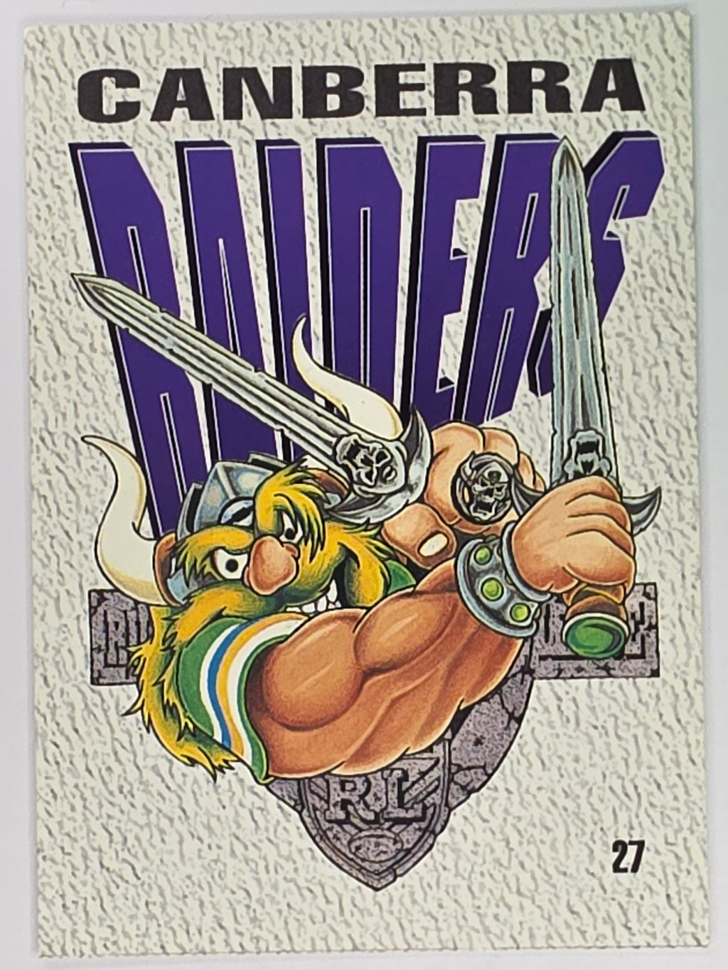 NRL 1995 Dynamic Series 2 | Base Card #027 | Canberra Raiders Logo