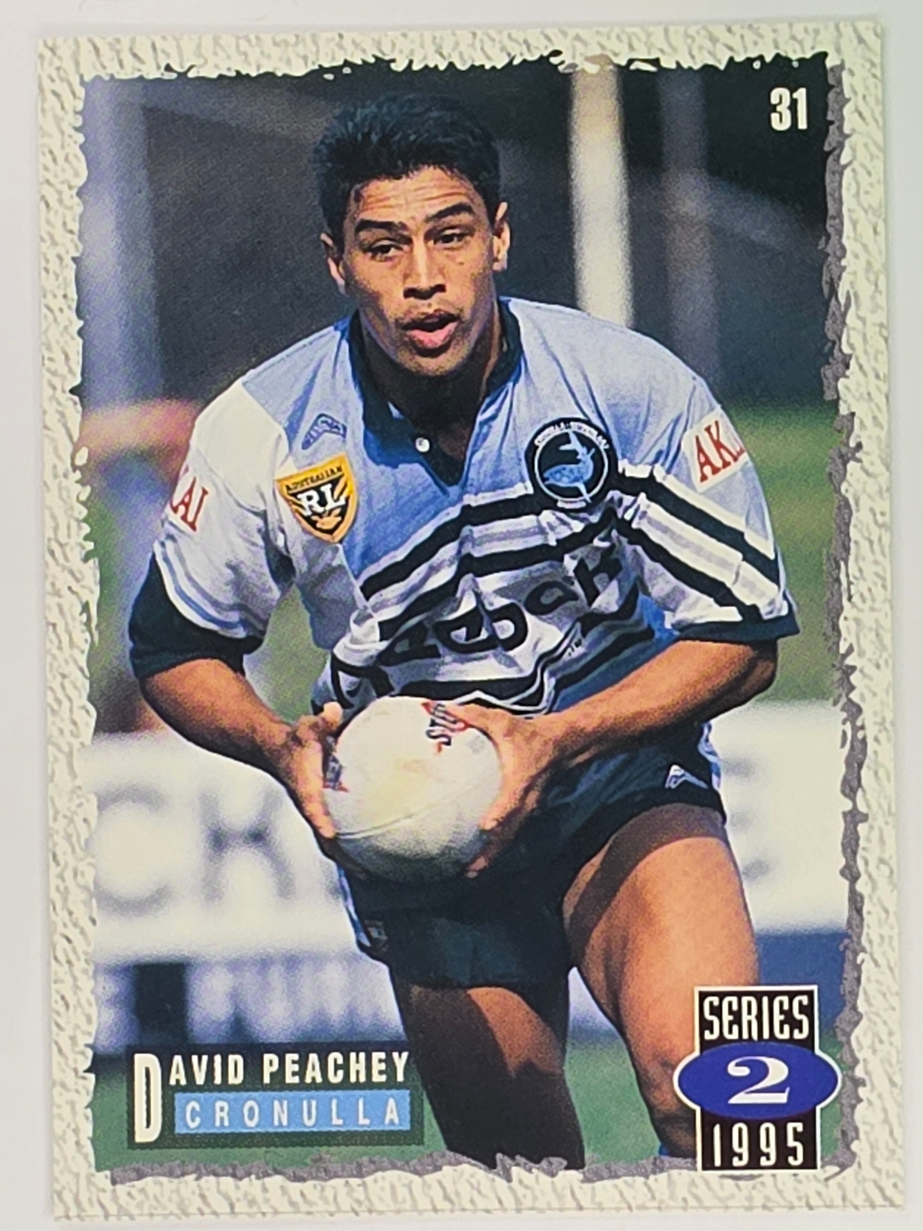 NRL 1995 Dynamic Series 2 | Base Card #031 | David Peachy | Cronulla Sharks