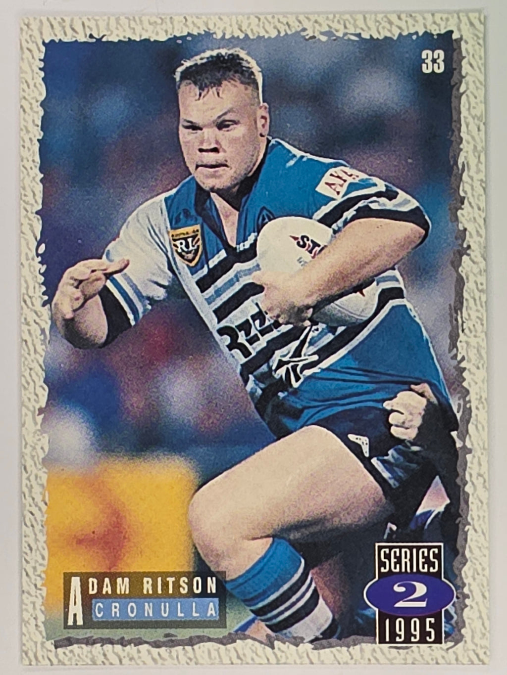 NRL 1995 Dynamic Series 2 | Base Card #033 | Adam Ritson | Cronulla Sharks