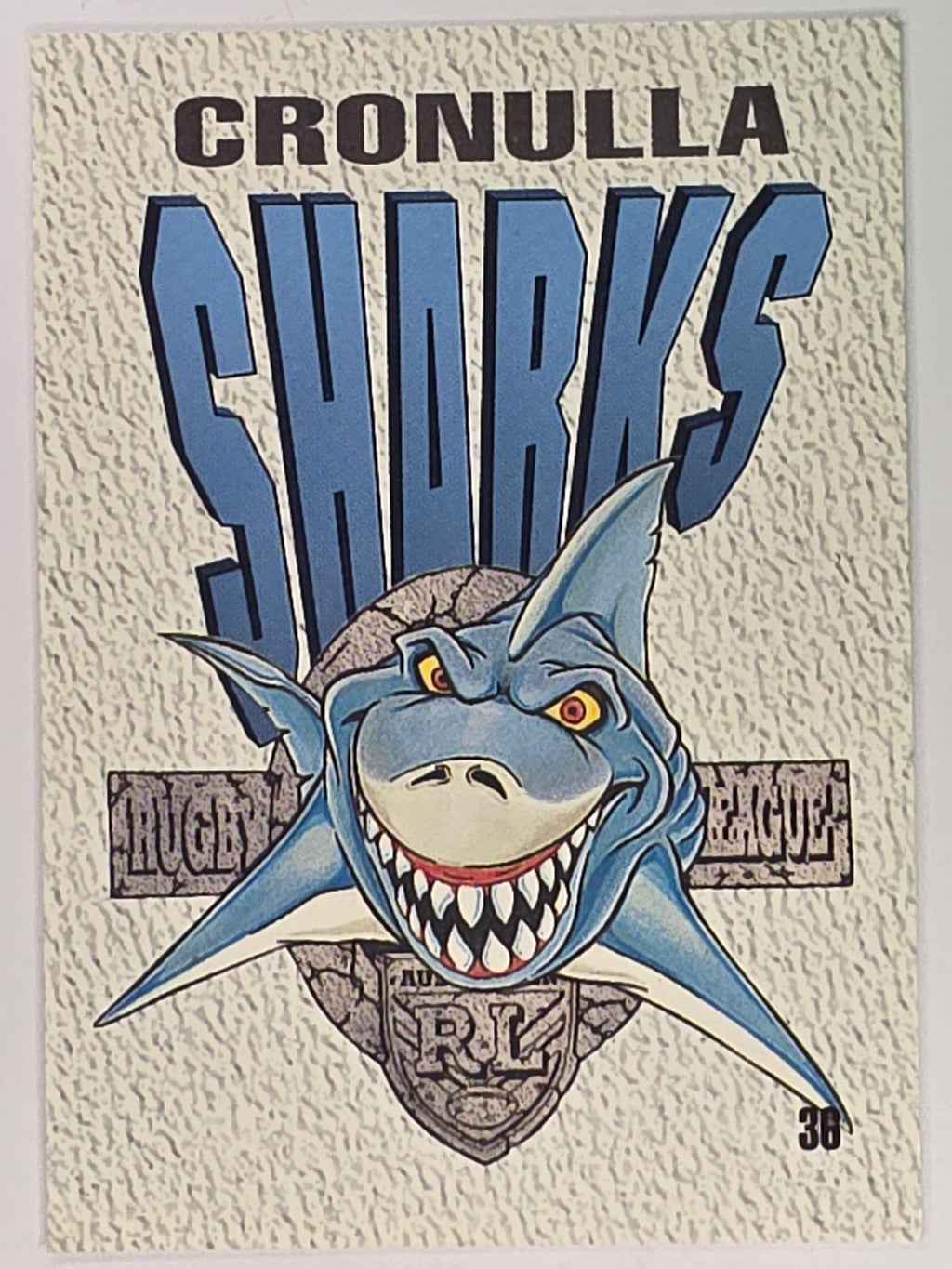 NRL 1995 Dynamic Series 2 | Base Card #036 | Cronulla Sharks Logo