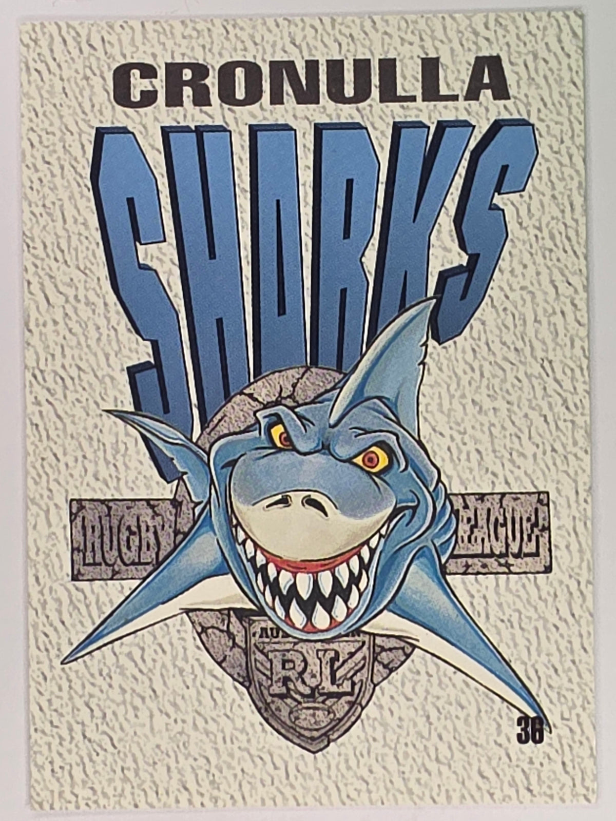 NRL 1995 Dynamic Series 2 | Base Card #036 | Cronulla Sharks Logo