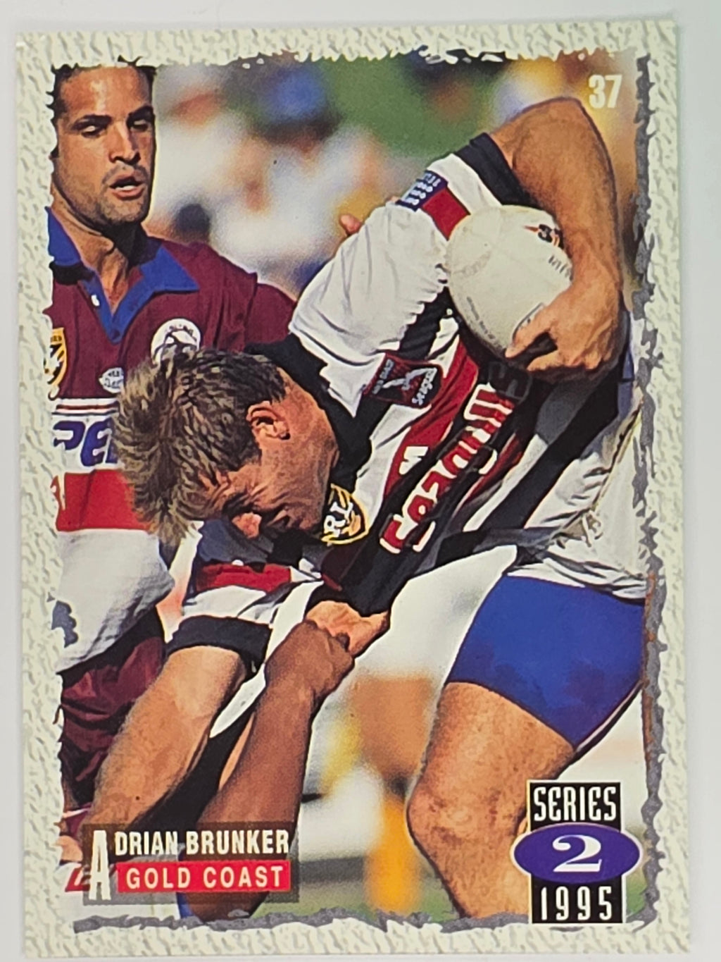 NRL 1995 Dynamic Series 2 | Base Card #037 | Adrian Brunker | Gold Coast Seagulls