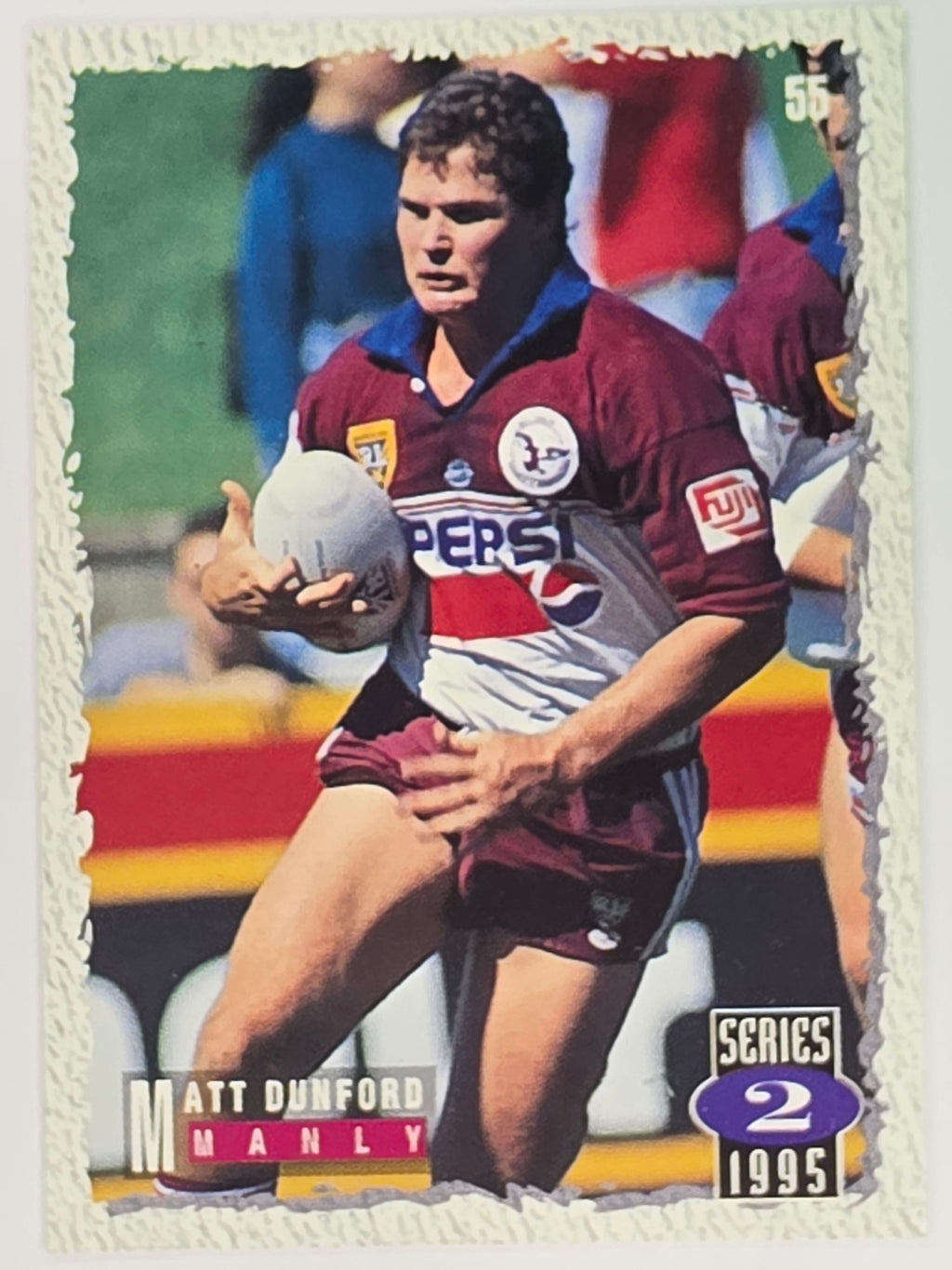 NRL 1995 Dynamic Series 2 | Base Card #055 | Matt Dunford | Manly Warringah Sea Eagles