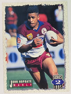 NRL 1995 Dynamic Series 2 | Base Card #056 | John Hopoate | Manly Warringah Sea Eagles
