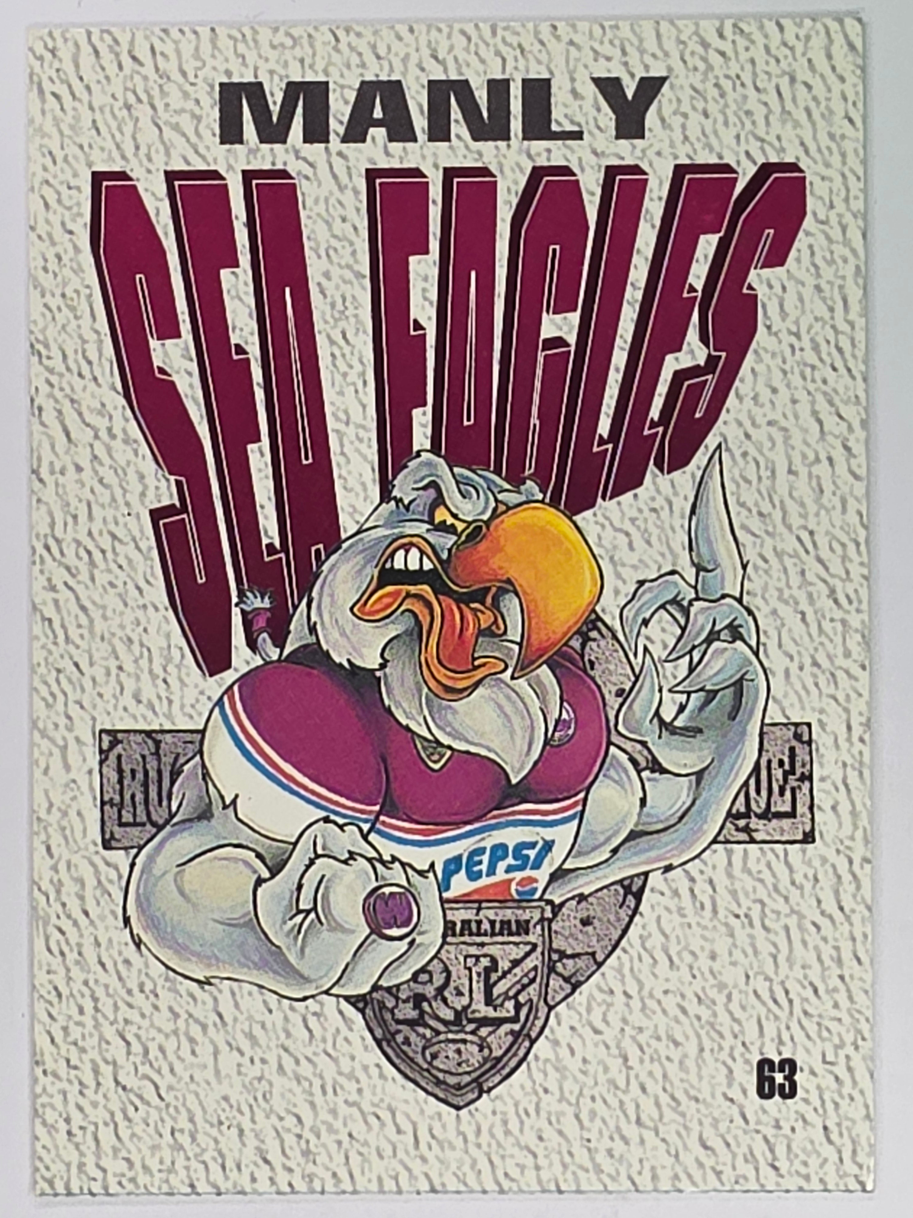 NRL 1995 Dynamic Series 2 | Base Card #063 | Manly Warringah Sea Eagles Logo