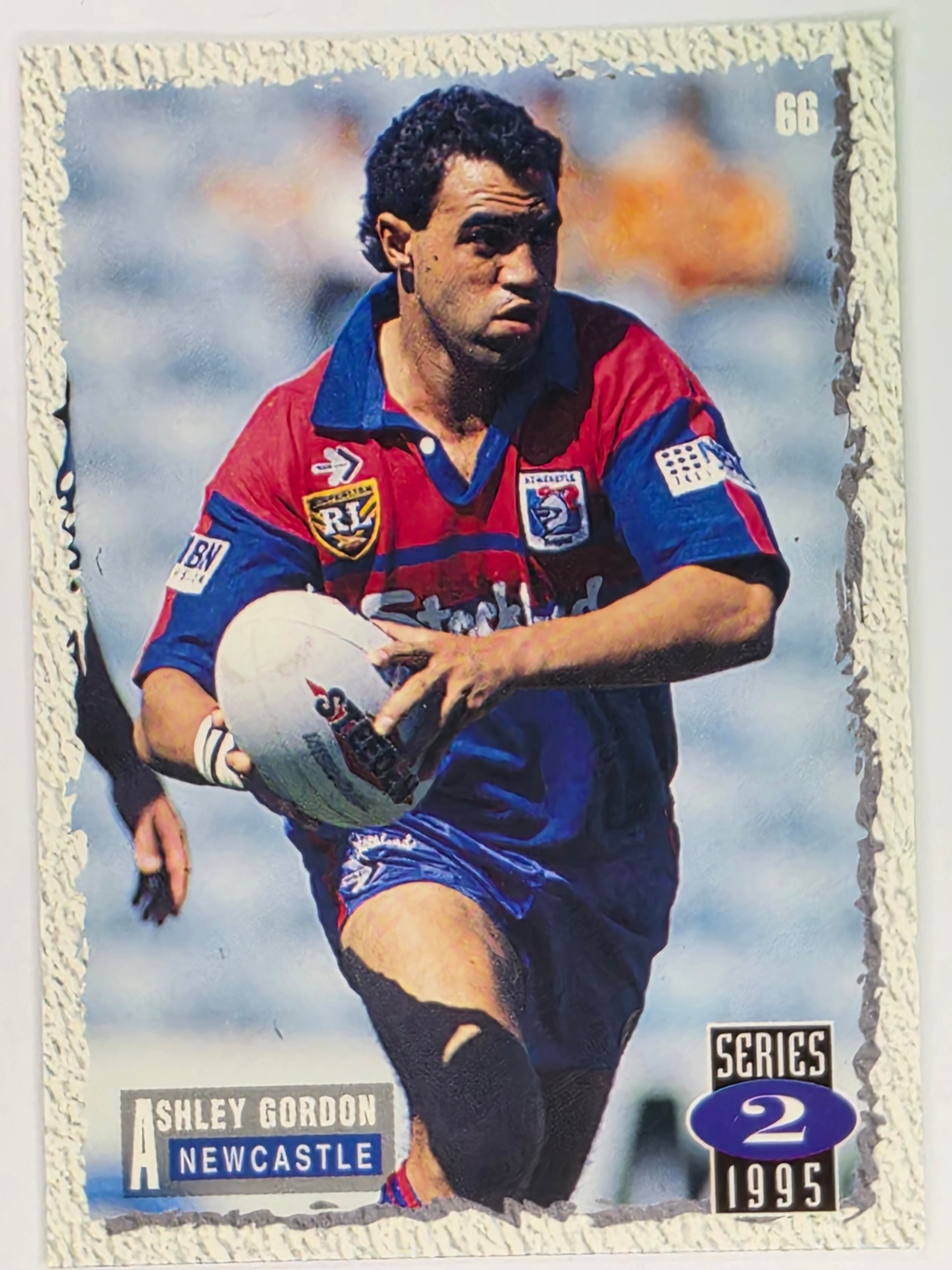 NRL 1995 Dynamic Series 2 | Base Card #066 | Ashley Gordon | Newcastle Knights