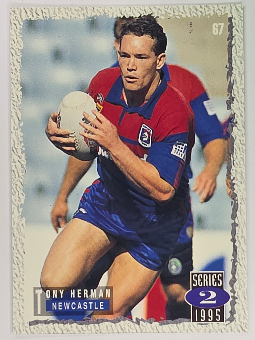 NRL 1995 Dynamic Series 2 | Base Card #067 | Tony Herman | Newcastle Knights