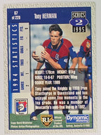 NRL 1995 Dynamic Series 2 | Base Card #067 | Tony Herman | Newcastle Knights