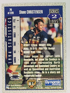 NRL 1995 Dynamic Series 2 | Base Card #076 | Shane Christensen | North Queensland Cowboys