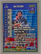 NRL 1995 Dynamic Series 2 | Base Card #077 | Noel Solomon | North Queensland Cowboys