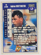 NRL 1995 Dynamic Series 2 | Base Card #079 | Andrew Whittington | North Queensland Cowboys