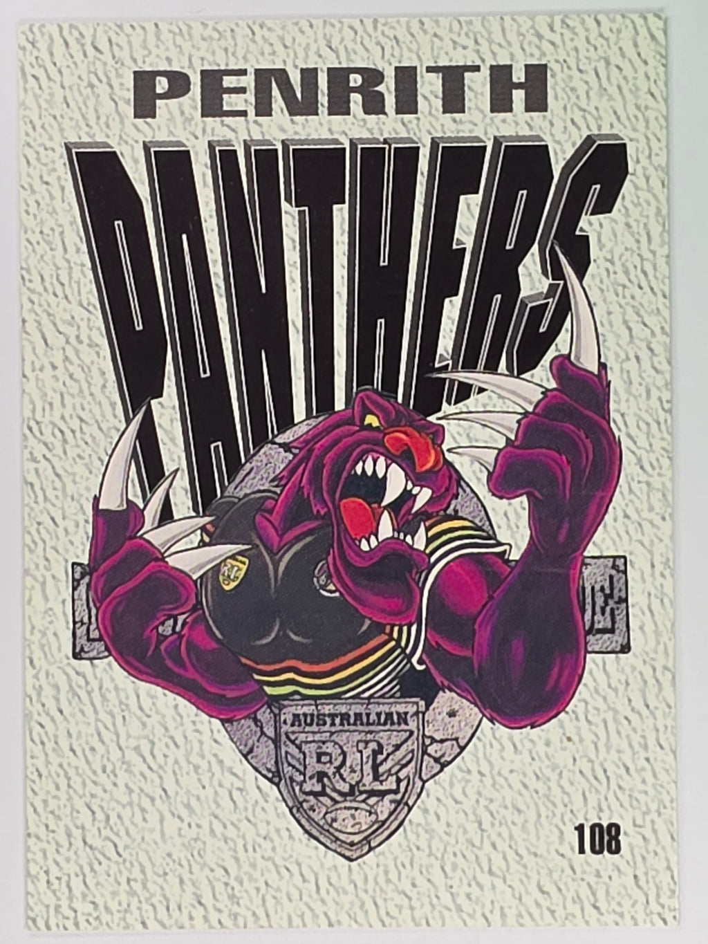 NRL 1995 Dynamic Series 2 | Base Card #108 | Penrith Panthers Logo