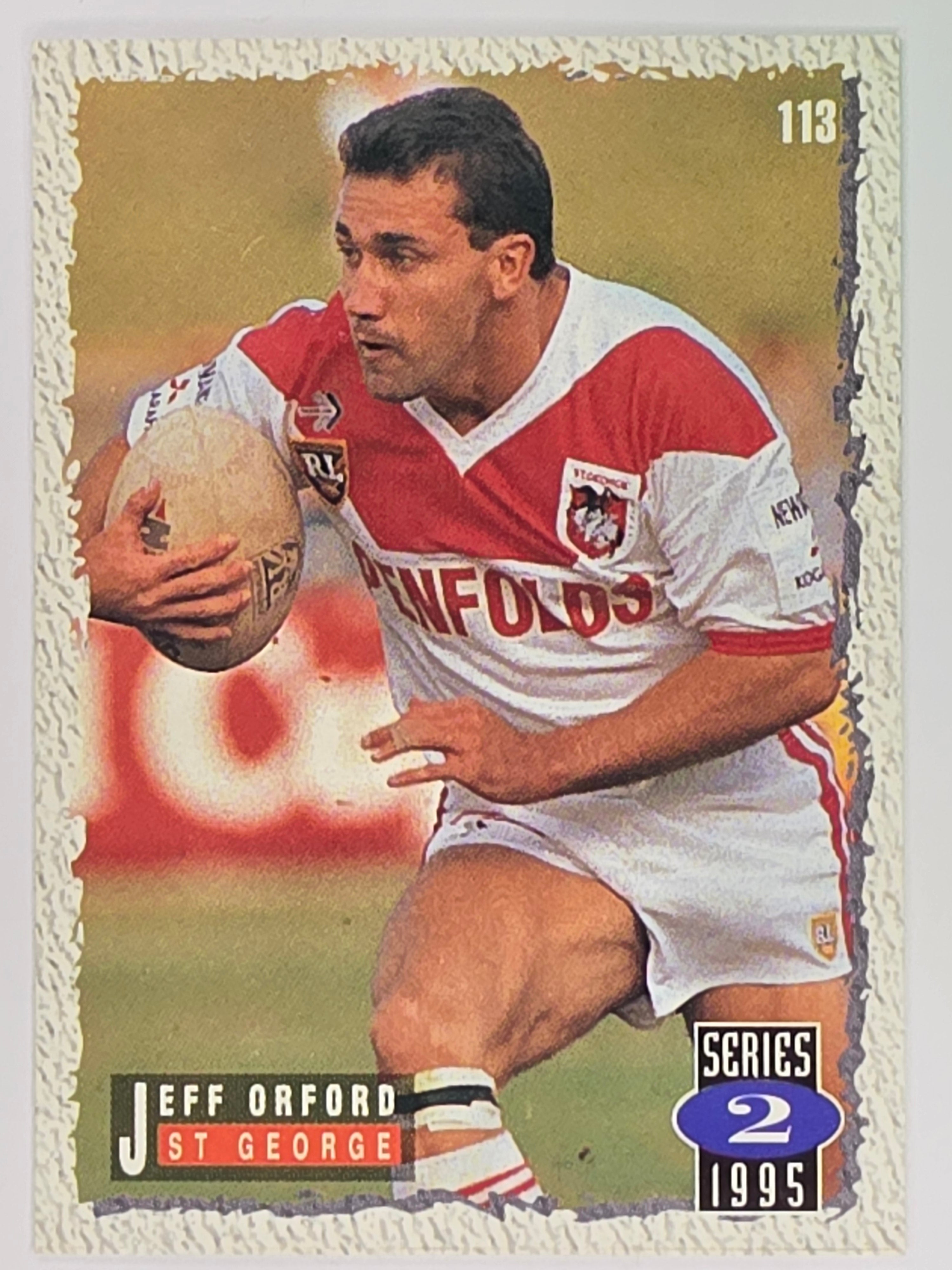 NRL 1995 Dynamic Series 2 | Base Card #113 | Jeff Orford | St George Dragons