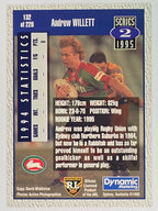 NRL 1995 Dynamic Series 2 | Base Card #132 | Andrew Willett | South Sydney Rabbitohs