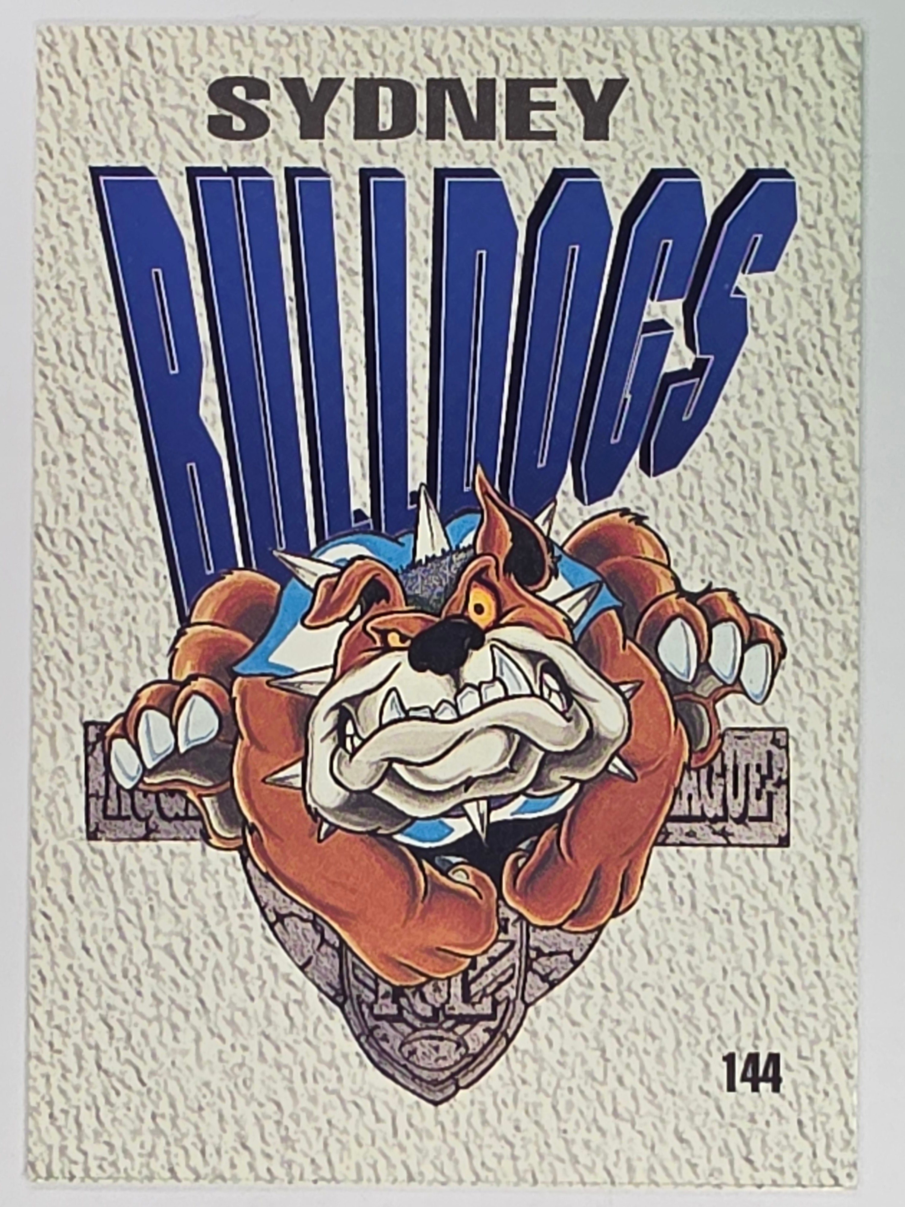 NRL 1995 Dynamic Series 2 | Base Card #144 | Sydney Bulldogs Logo