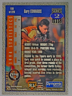 NRL 1995 Dynamic Series 2 | Base Card #155 | Gary Edwards | Balmain Tigers
