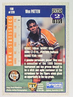 NRL 1995 Dynamic Series 2 | Base Card #156 | Wes Patten | Balmain Tigers