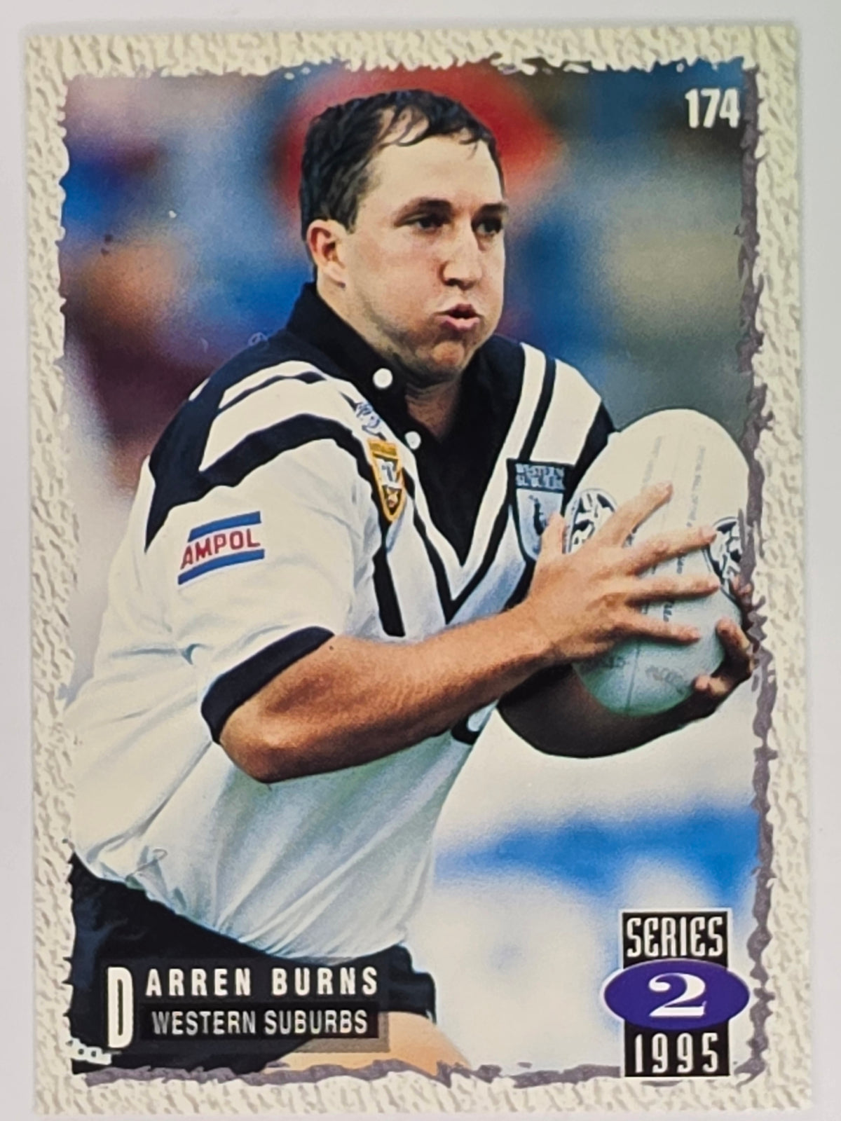 NRL 1995 Dynamic Series 2 | Base Card #174 | Darren Burns | Western Suburbs Magpies