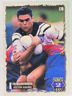 NRL 1995 Dynamic Series 2 | Base Card #176 | Ken McGuinness | Western Suburbs Magpies