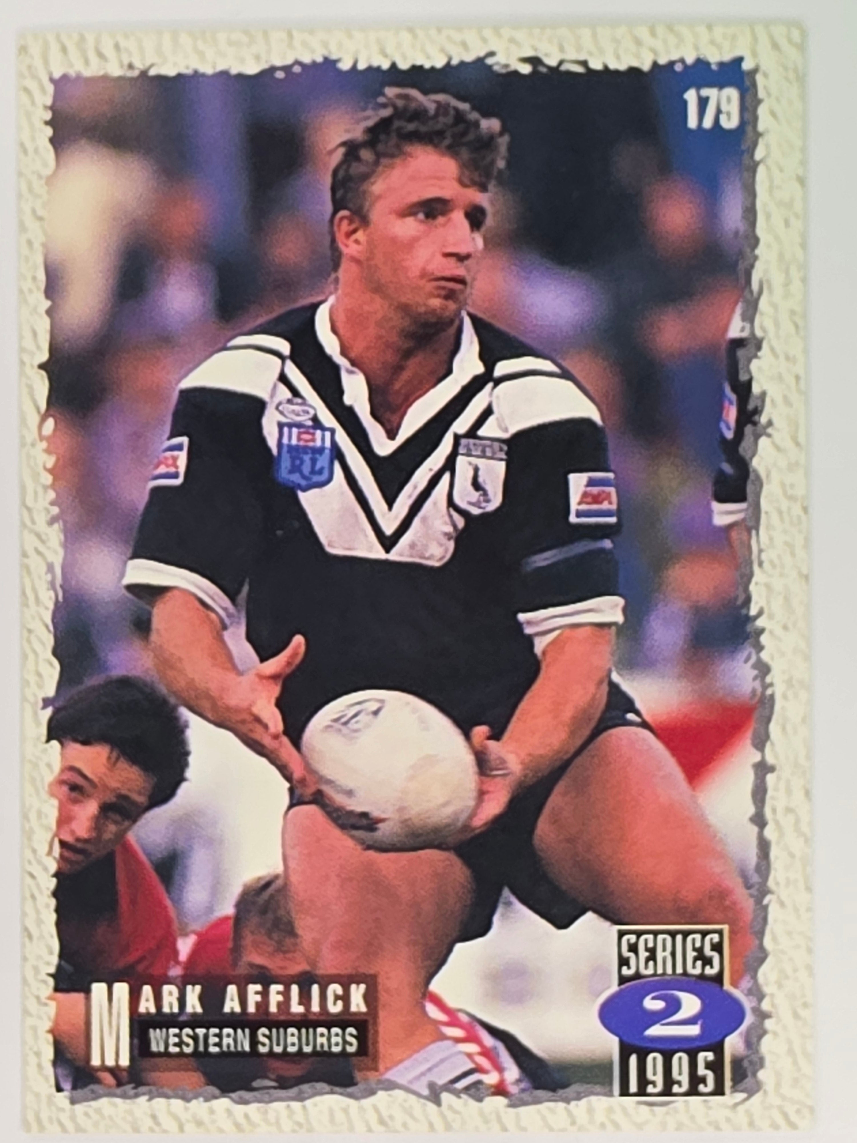 NRL 1995 Dynamic Series 2 | Base Card #179 | Mark Afflick | Western Suburbs Magpies