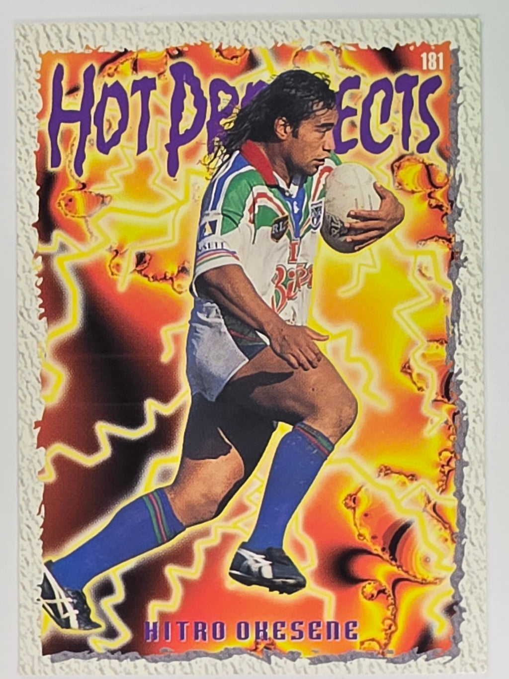 NRL 1995 Dynamic Series 2 | Base Card #181 | Hitro Okesene | Auckland Warriors