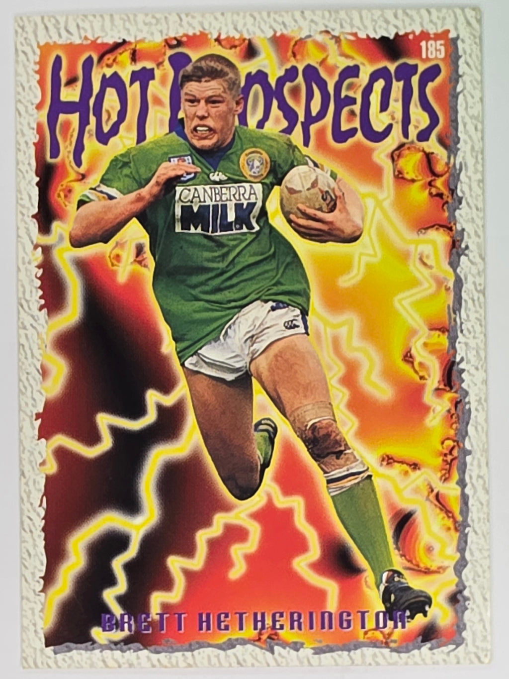 NRL 1995 Dynamic Series 2 | Base Card #185 | Brett Hetherington | Canberra Raiders