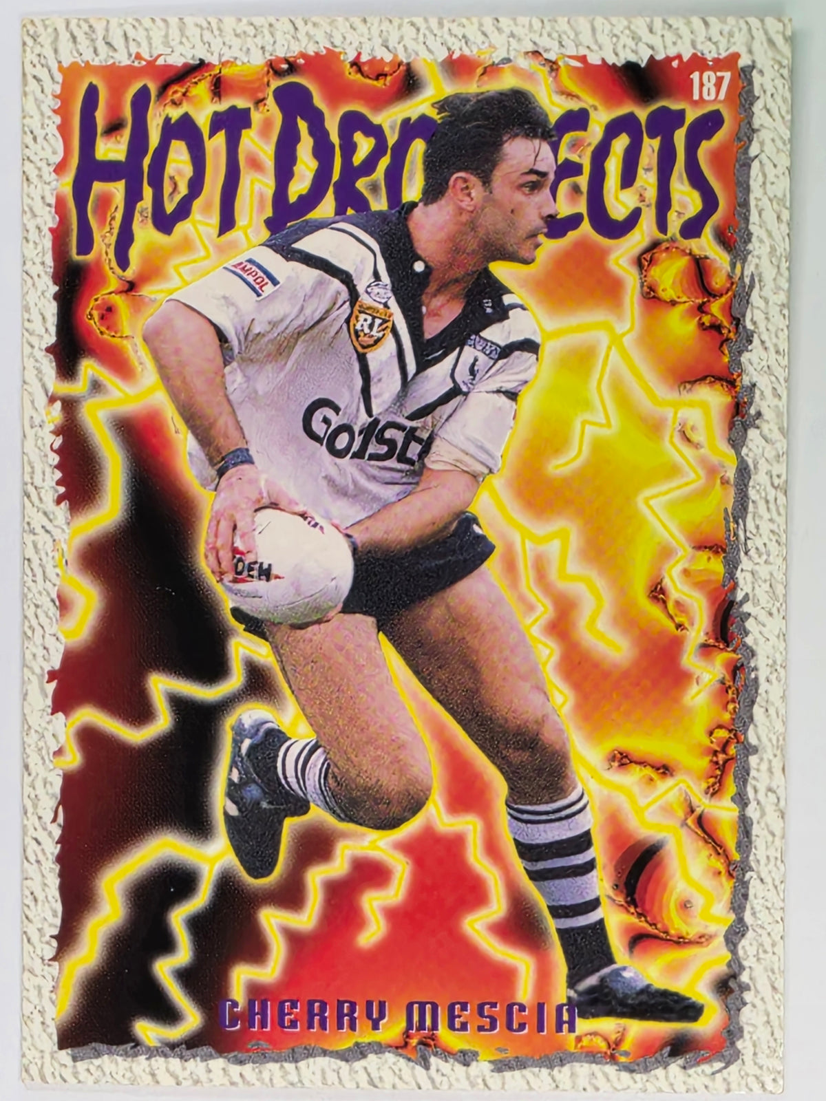NRL 1995 Dynamic Series 2 | Base Card #187 | Cherry Mescia | Western Suburbs Magpies