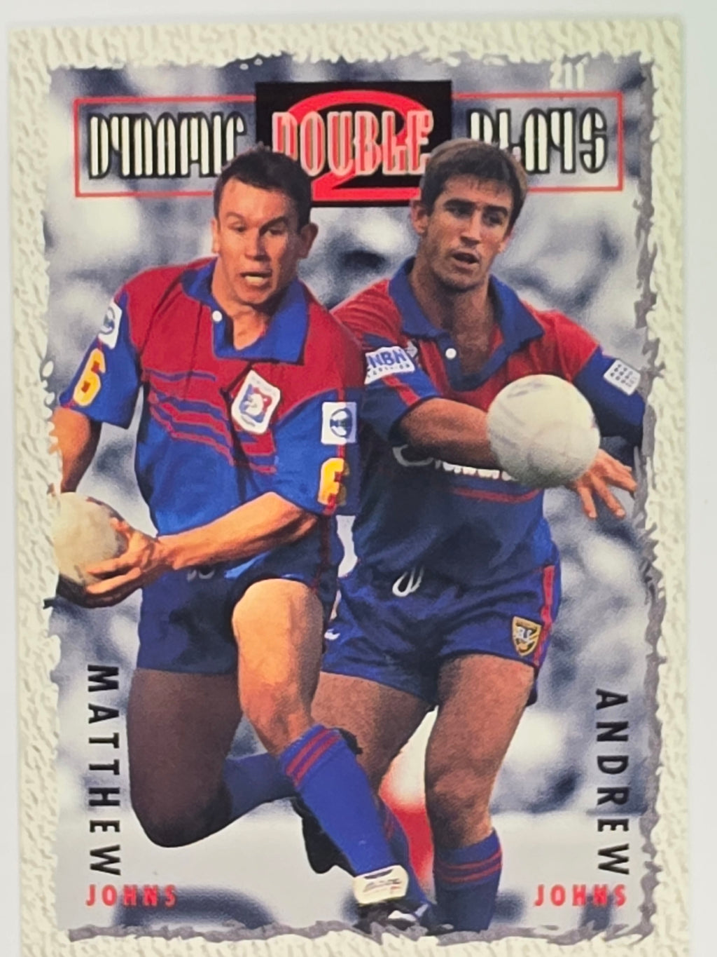 NRL 1995 Dynamic Series 2 | Base Card #211 | Andrew Johns / Matthew Johns | Newcastle Knights