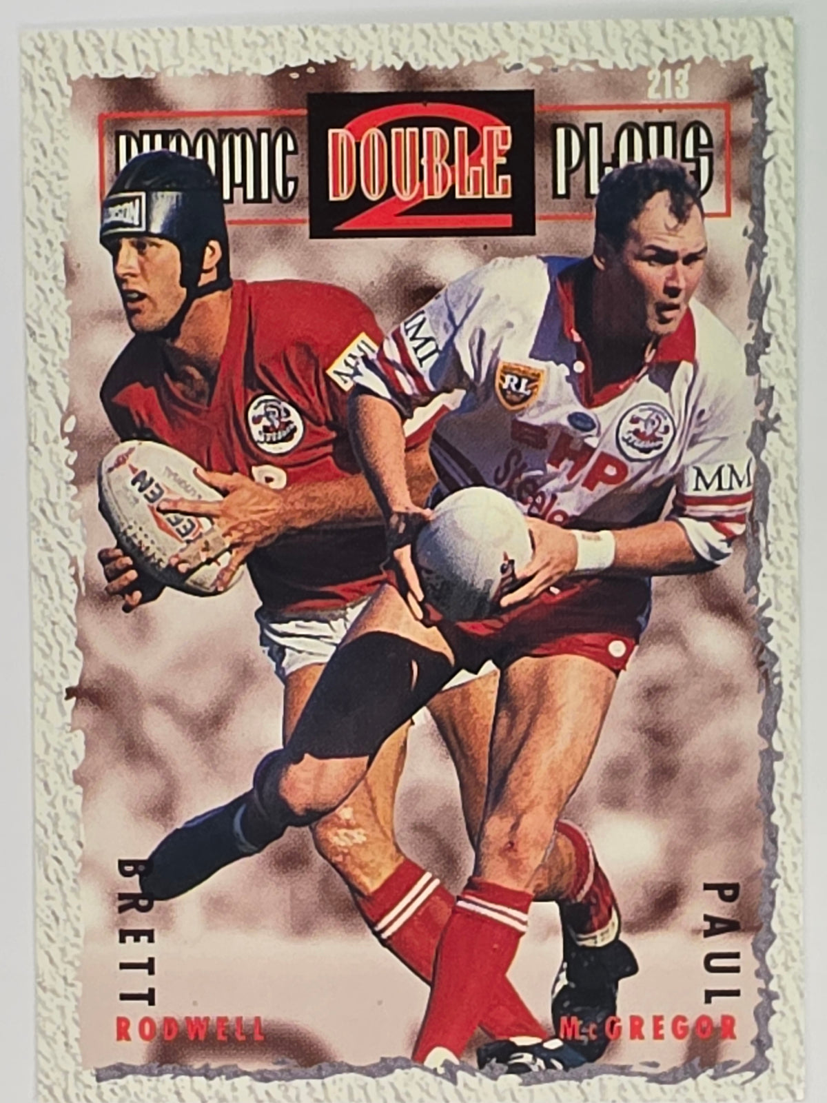 NRL 1995 Dynamic Series 2 | Base Card #213 | Brett Rodwell / Paul McGregor | Illawarra Steelers