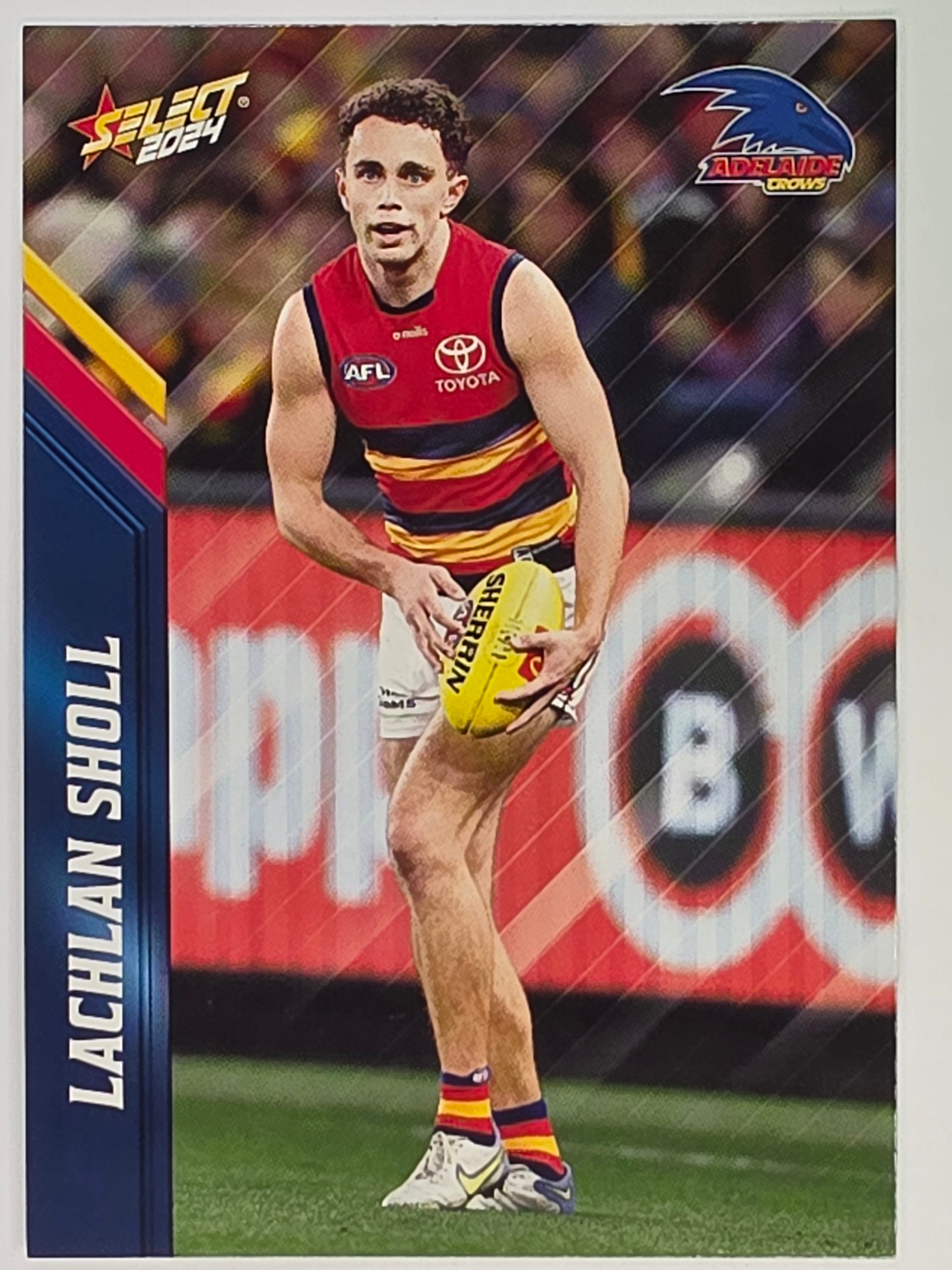 AFL 2024 Footy Stars | Base Card #8 | L. SHOLL | Adelaide Crows