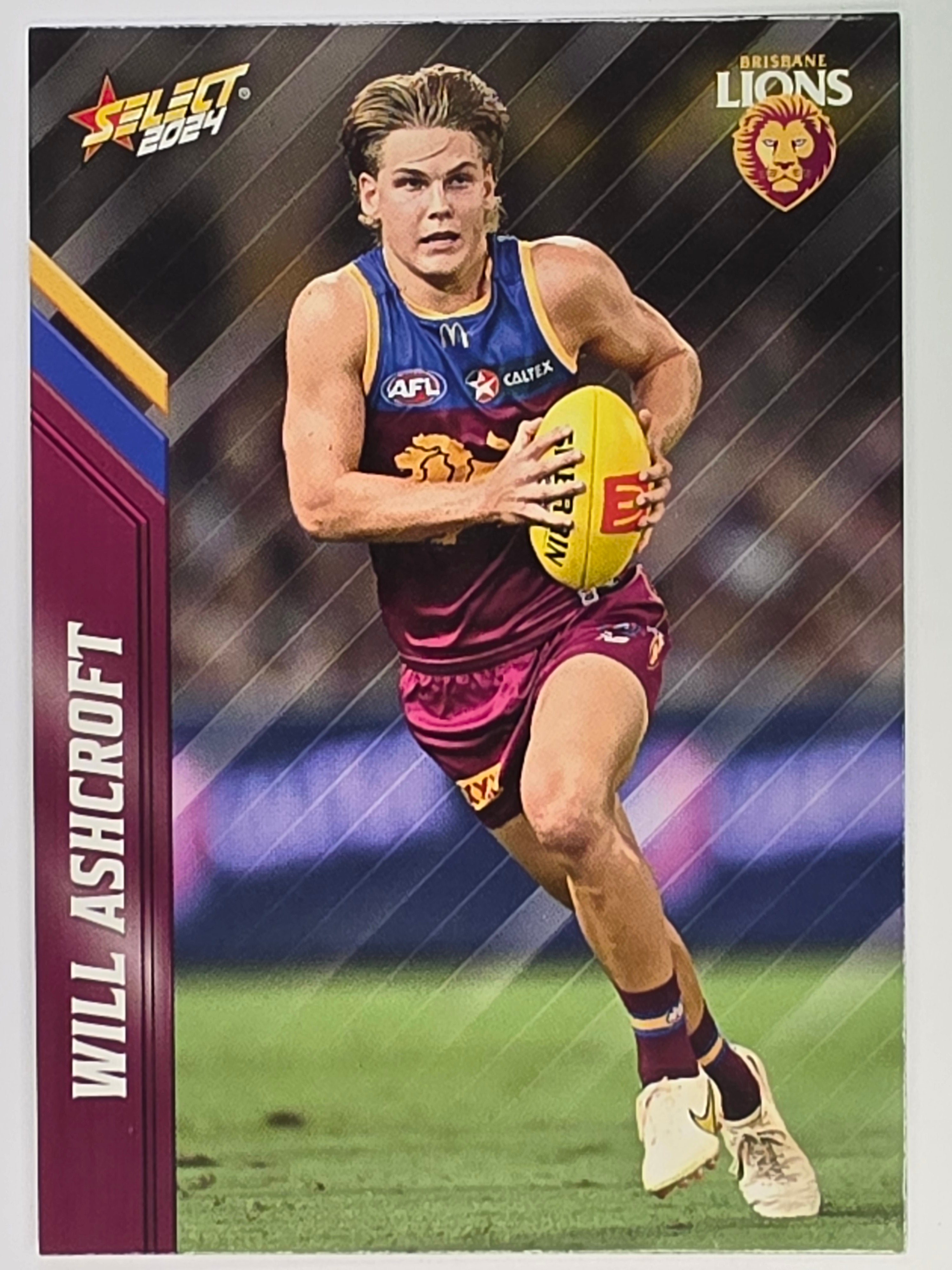 AFL 2024 Footy Stars | Base Card #12 | W. ASHCROFT | Brisbane Lions